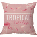 Housse de coussin taie d&#39;oreiller en velours rose flamants roses